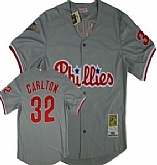 Philadelphia Phillies #32 Carlton Gray Throwback Jerseys,baseball caps,new era cap wholesale,wholesale hats