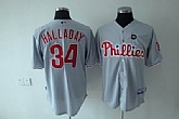 Philadelphia Phillies #34 Roy Halladay gray Jerseys,baseball caps,new era cap wholesale,wholesale hats
