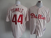 Philadelphia Phillies #44 Oswalt white with red pinstripe Jerseys,baseball caps,new era cap wholesale,wholesale hats