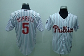 Philadelphia Phillies #5 Pat Burrel white Jerseys,baseball caps,new era cap wholesale,wholesale hats