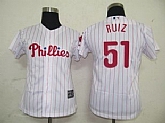 Philadelphia Phillies #51 Javi Ruiz white with red pinstripe Jerseys,baseball caps,new era cap wholesale,wholesale hats