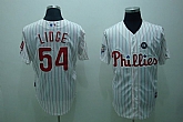Philadelphia Phillies #54 Brad Lidge white Jerseys,baseball caps,new era cap wholesale,wholesale hats