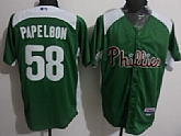 Philadelphia Phillies #58 Jonathan Papelbon 2012 Green Fashion Jerseys,baseball caps,new era cap wholesale,wholesale hats