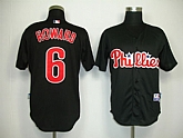 Philadelphia Phillies #6 Ryan Howard Authentic Black Jerseys,baseball caps,new era cap wholesale,wholesale hats
