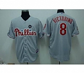 Philadelphia Phillies #8 Shane Victorino grey Jerseys,baseball caps,new era cap wholesale,wholesale hats