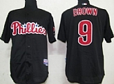 Philadelphia Phillies #9 Brown Black Jerseys,baseball caps,new era cap wholesale,wholesale hats