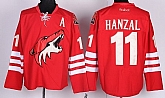 Phoenix Coyotes #11 Martin Hanzal Red Jerseys,baseball caps,new era cap wholesale,wholesale hats