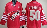Phoenix Coyotes #50 Antoine Vermette Red Jerseys,baseball caps,new era cap wholesale,wholesale hats