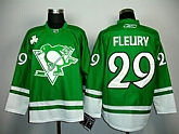 Pittsburgh Penguins #29 Fleury Green Jersey,baseball caps,new era cap wholesale,wholesale hats