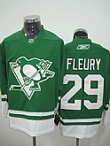 Pittsburgh Penguins #29 Fleury Green Jerseys,baseball caps,new era cap wholesale,wholesale hats