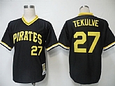 Pittsburgh Pirates #27 Tekulve Black Throwback Jerseys,baseball caps,new era cap wholesale,wholesale hats