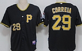 Pittsburgh Pirates #29 Kevin Correia Black Jerseys,baseball caps,new era cap wholesale,wholesale hats