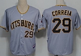 Pittsburgh Pirates #29 Kevin Correia Gray Jerseys,baseball caps,new era cap wholesale,wholesale hats
