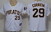 Pittsburgh Pirates #29 Kevin Correia White Jerseys,baseball caps,new era cap wholesale,wholesale hats