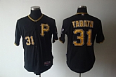 Pittsburgh Pirates #31 Tabata Black Jerseys,baseball caps,new era cap wholesale,wholesale hats