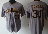 Pittsburgh Pirates #31 Tabata Gray Jerseys,baseball caps,new era cap wholesale,wholesale hats