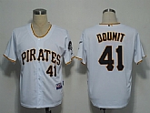 Pittsburgh Pirates #41 Doumit White Cool Base Jerseys,baseball caps,new era cap wholesale,wholesale hats