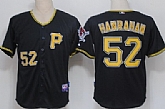 Pittsburgh Pirates #52 Joel Hanrahan Black Jerseys,baseball caps,new era cap wholesale,wholesale hats