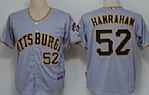 Pittsburgh Pirates #52 Joel Hanrahan Gray Jerseys,baseball caps,new era cap wholesale,wholesale hats