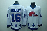Quebec Nordiques #16 Goulet White CCM Throwback Jerseys,baseball caps,new era cap wholesale,wholesale hats