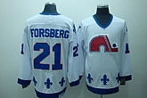 Quebec Nordiques #21 Forsberg White CCM Throwback Jerseys,baseball caps,new era cap wholesale,wholesale hats