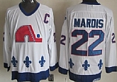 Quebec Nordiques #22 Mario Marois White Throwback CCM Jerseys,baseball caps,new era cap wholesale,wholesale hats