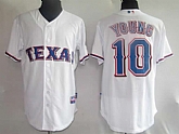Rangers #10 Young white Jerseys,baseball caps,new era cap wholesale,wholesale hats
