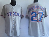 Rangers #27 Guerrero grey Jerseys,baseball caps,new era cap wholesale,wholesale hats