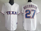 Rangers #27 Guerrero white Jerseys,baseball caps,new era cap wholesale,wholesale hats