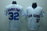 Rangers #32 Hamilton white Jerseys,baseball caps,new era cap wholesale,wholesale hats