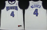 Sacramento Kings #4 Chris Webber White Throwback Swingman Jerseys,baseball caps,new era cap wholesale,wholesale hats