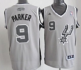 San Antonio Spurs #9 Tony Parker Revolution 30 Swingman 2013 Gray Jerseys,baseball caps,new era cap wholesale,wholesale hats