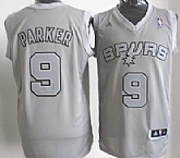 San Antonio Spurs #9 Tony Parker Revolution 30 Swingman Gray Big Color Jerseys,baseball caps,new era cap wholesale,wholesale hats