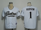 San Diego Padres #1 Hudson White Cool Base Jerseys,baseball caps,new era cap wholesale,wholesale hats