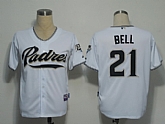 San Diego Padres #21 Bell White Cool Base Jerseys,baseball caps,new era cap wholesale,wholesale hats