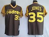 San Diego Padres #35 Jones Brown Throwback Jerseys,baseball caps,new era cap wholesale,wholesale hats