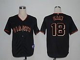 San Francisco Giants #18 Cain Black Cool Base Jerseys,baseball caps,new era cap wholesale,wholesale hats
