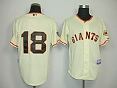 San Francisco Giants #18 Matt Cain Cream world series Jerseys,baseball caps,new era cap wholesale,wholesale hats