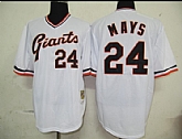 San Francisco Giants #24 Mays White M&N Jerseys,baseball caps,new era cap wholesale,wholesale hats