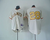 San Francisco Giants #28 Posey Cream Jerseys,baseball caps,new era cap wholesale,wholesale hats