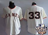 San Francisco Giants #33 Rowand cream world series Jerseys,baseball caps,new era cap wholesale,wholesale hats
