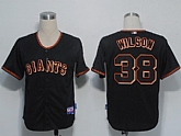 San Francisco Giants #38 Wilson Black Cool Base Jerseys,baseball caps,new era cap wholesale,wholesale hats
