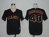 San Francisco Giants #40 Bumgarner Black Cool Base Jerseys,baseball caps,new era cap wholesale,wholesale hats