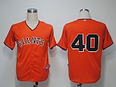 San Francisco Giants #40 Bumgarner Orange Cool Base Jerseys,baseball caps,new era cap wholesale,wholesale hats