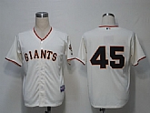 San Francisco Giants #45 Runzler Cream Cool Base Jerseys,baseball caps,new era cap wholesale,wholesale hats