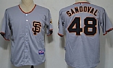 San Francisco Giants #48 Pablo Sandoval 2012 Gray SF Jerseys,baseball caps,new era cap wholesale,wholesale hats