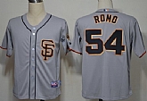 San Francisco Giants #54 Sergio Romo 2012 Gray SF Jerseys,baseball caps,new era cap wholesale,wholesale hats