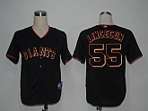 San Francisco Giants #55 Lincecum Black Cool Base Jerseys,baseball caps,new era cap wholesale,wholesale hats