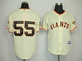 San Francisco Giants #55 Lincecum Cream World Series Jerseys,baseball caps,new era cap wholesale,wholesale hats