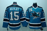 San Jose Sharks #15 HEATLEY blue Jerseys,baseball caps,new era cap wholesale,wholesale hats